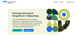 Abbildung der Startseite von Gesundheitszentrum Masserberg