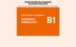Abbildung der Startseite von Goethe Zertifikat B1 Modellsatz